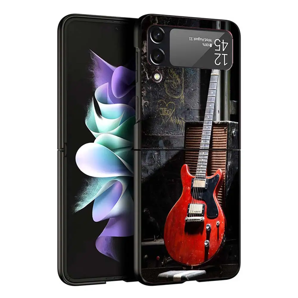 Твердый чехол для телефона из поликарбоната с музыкальной скрипкой и гитарой