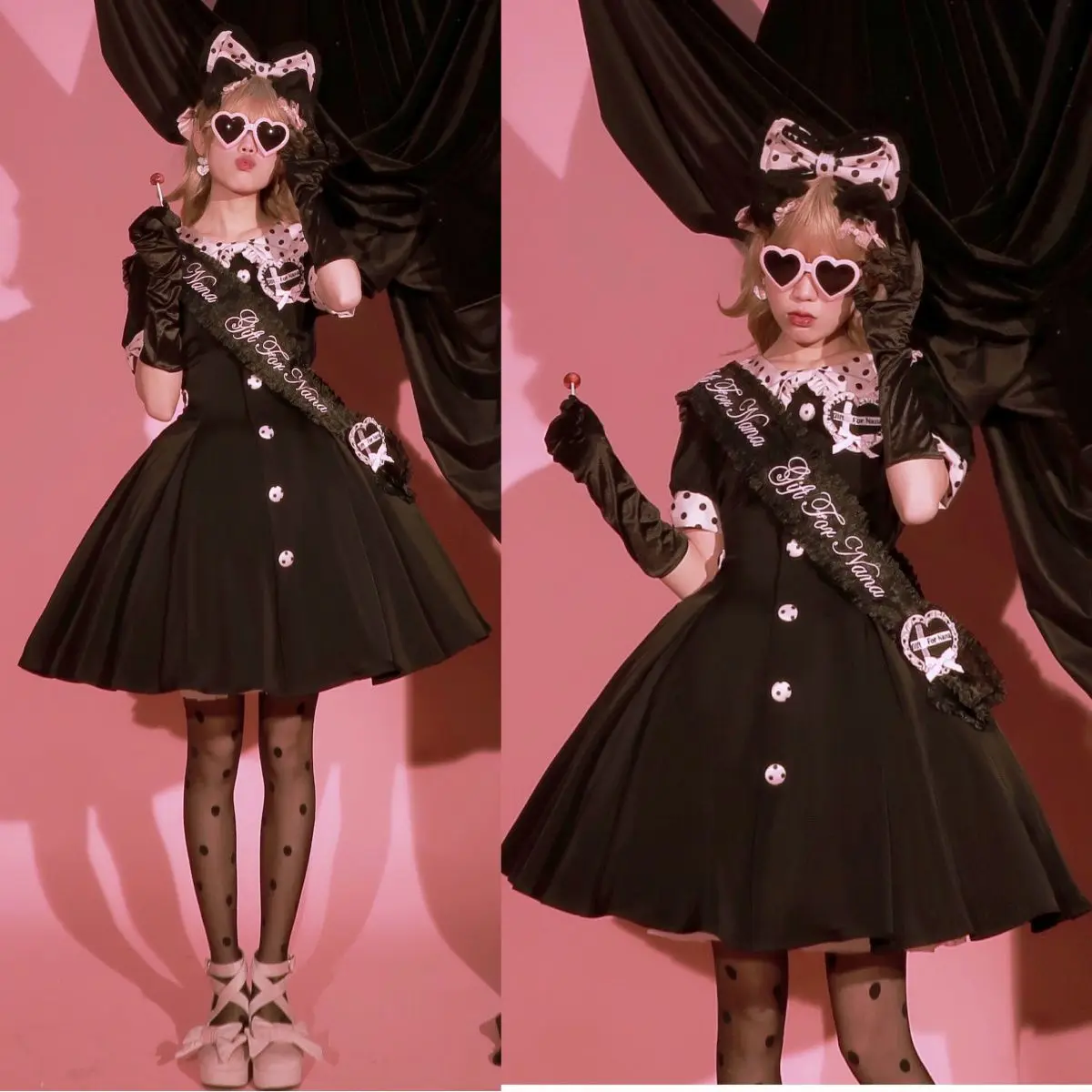 YUIPO черное платье Лолиты красные американские платья милые женские готические