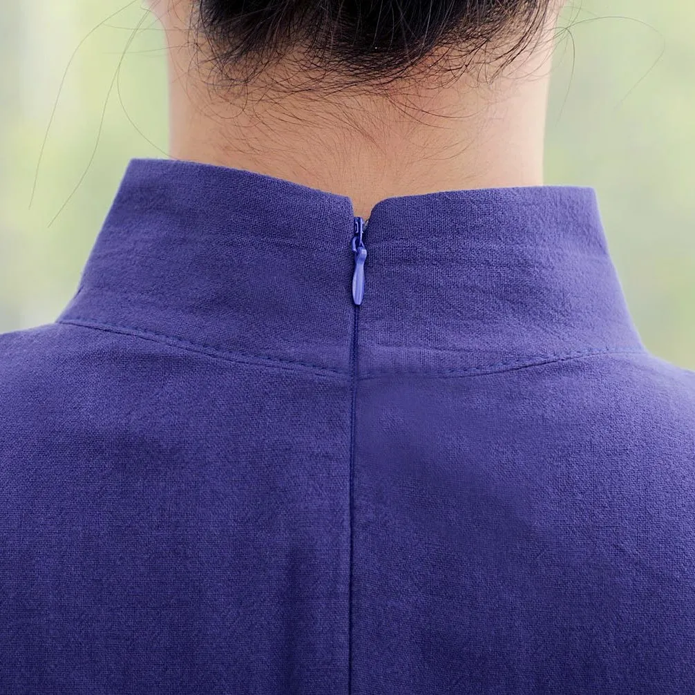 Женское длинное платье-Ципао в ретро стиле большие размеры