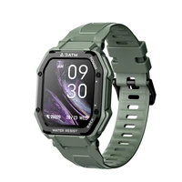 new c16 tank hebrew smart watch original heart rate 5atm water resistant outdoor sport smart bracelet reloj smart watch