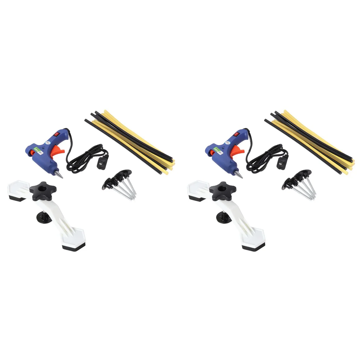 

2pcs Car Paintless Dent Repair Tools Kit Dent Lifter Tool Set with US Plug