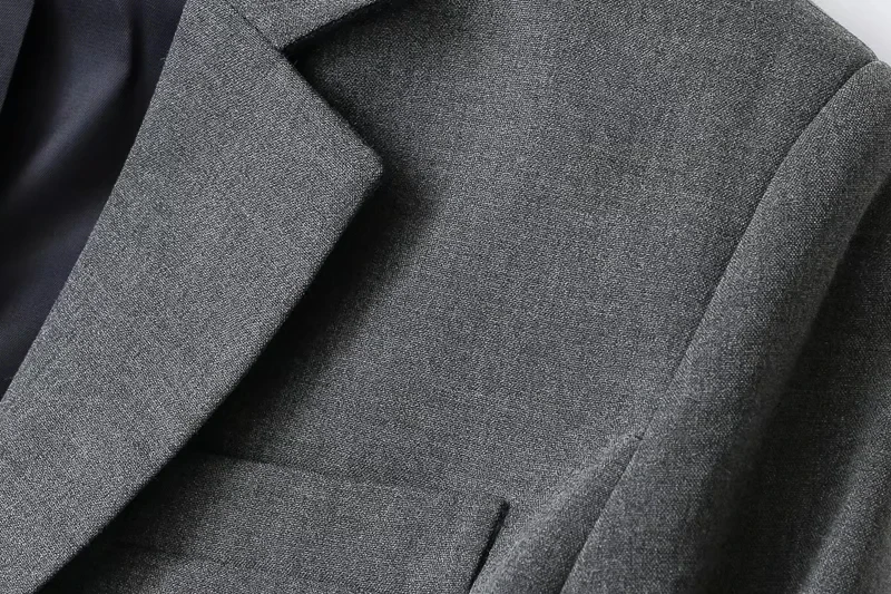 Maxdutti England Style Office Lady Fashion Simple Multicolor Solid Single Breasted Elastic Casual Blazers Women Jackets Tops