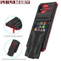 shockproof phone case for xiaomi redmi 9 9a 9c 9t 9power luxury card slot kickstand protection cover for xiaomi redmi 10