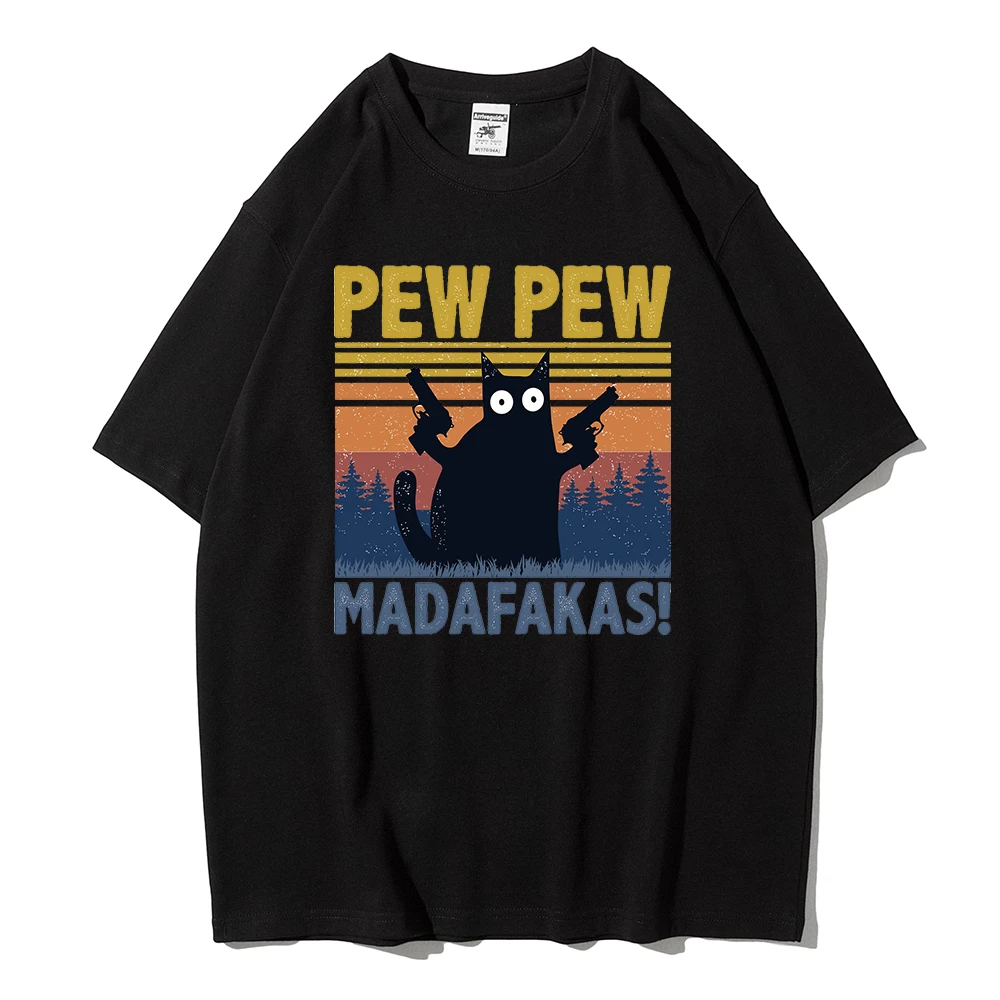 

Футболка Y2K Мужская в ретро стиле, Повседневная Свободная рубашка с принтом леса и ПЕВА, хлопковые топы, модная дышащая футболка, лето 100%