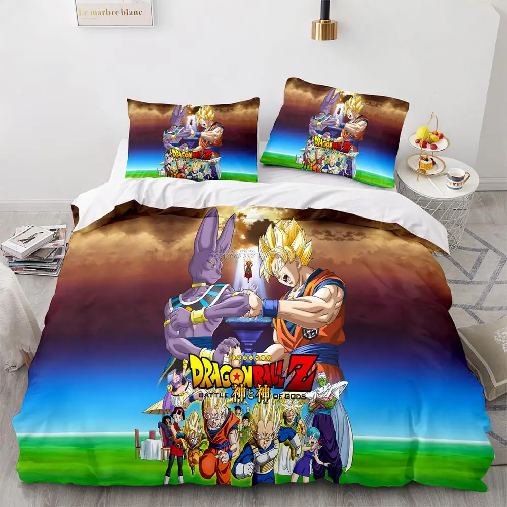 

Popular Animation Super Saiya Son-Goku Bedding Set Twin Full Queen King Size Set Children Kid Bedroom Duvet Cover sets 10