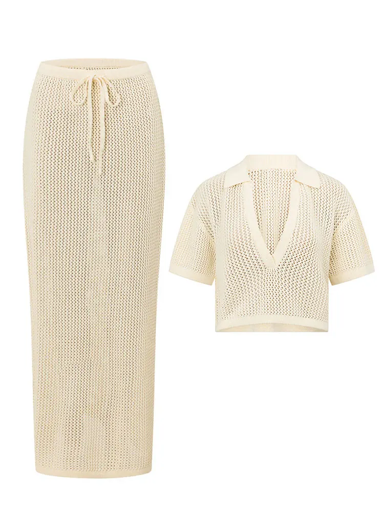 Женские сексуальные однотонные костюмы с открытой юбкой шикарные топы лацканами