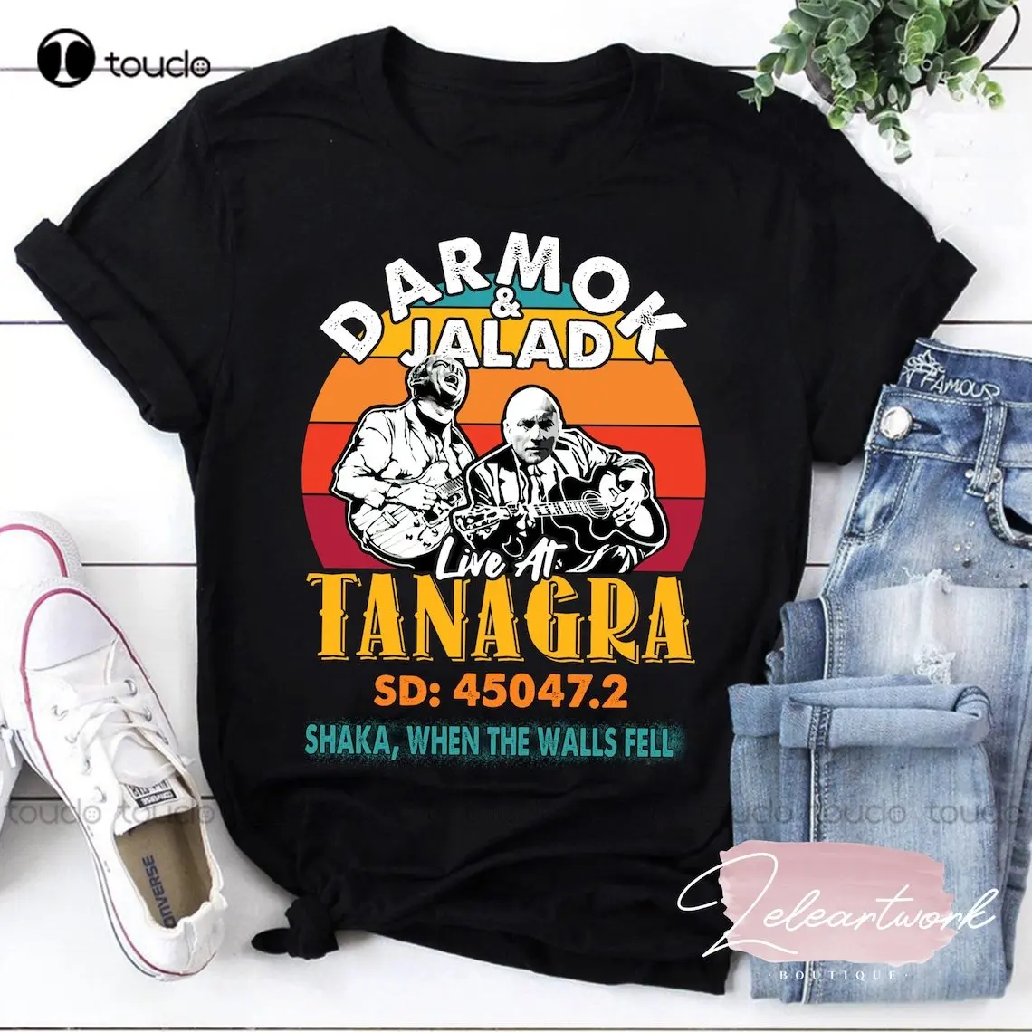 

Darmok And Jalad At Tanagra September 1991 Vintage Funny T-Shirt Darmok And Jalad Shirt Funny Concert Shirt Custom Gift Xs-5Xl