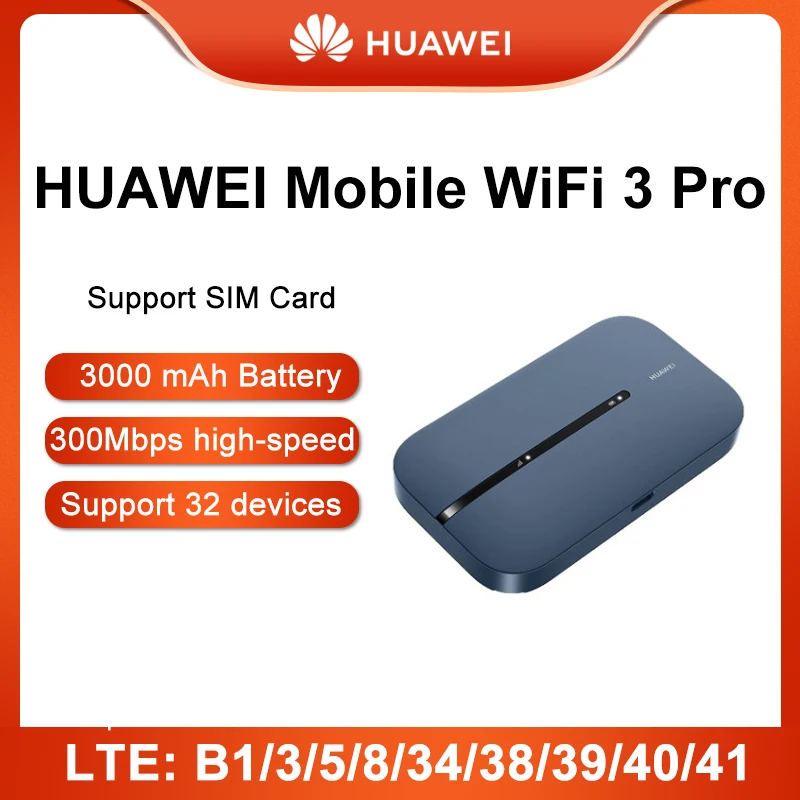 Huawei  Mobile WiFi 3 Pro E5783-8364G Portable WiFi 300 MBps high-speed Internet Access UP To 32 Usres  E5783-836