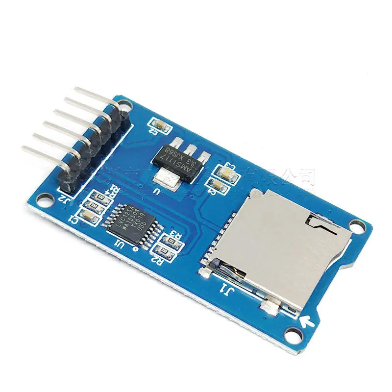 100 шт./лот Micro Sd Card и Sdhc Mini Tf Reader Module Adapter Spi интерфейсы с чипом преобразователя