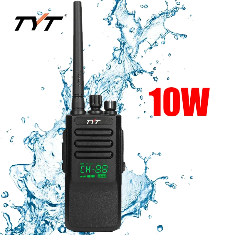 

TYT DMR MD-680D Walkie Talkie 10watt Two way Radio ip67 waterproof Profession radios 2200mAH Battery dmr portable Transceiver