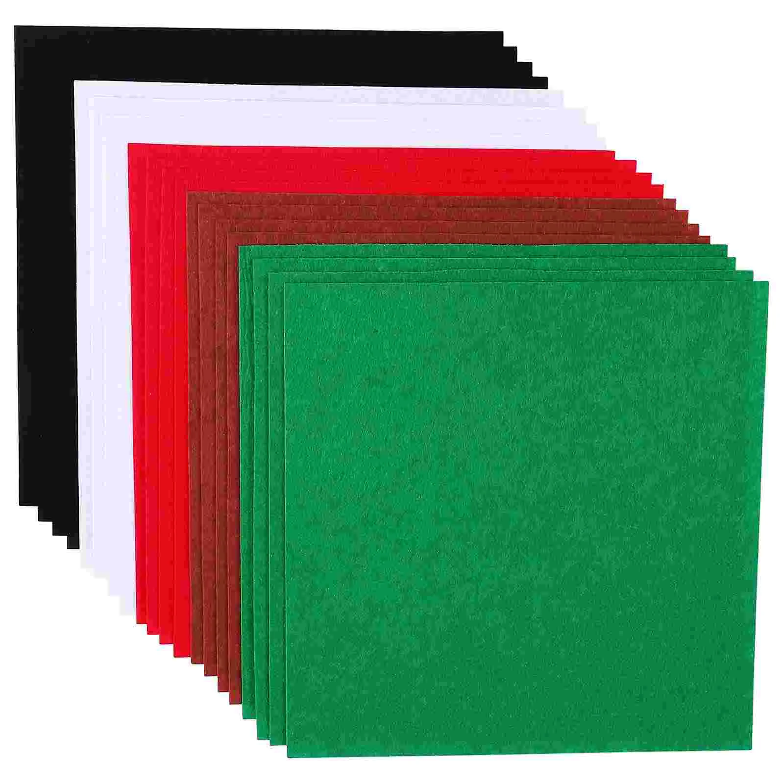 20 шт. рождественские нетканые украшения DIY ремесло фетровая ткань квадраты ткани