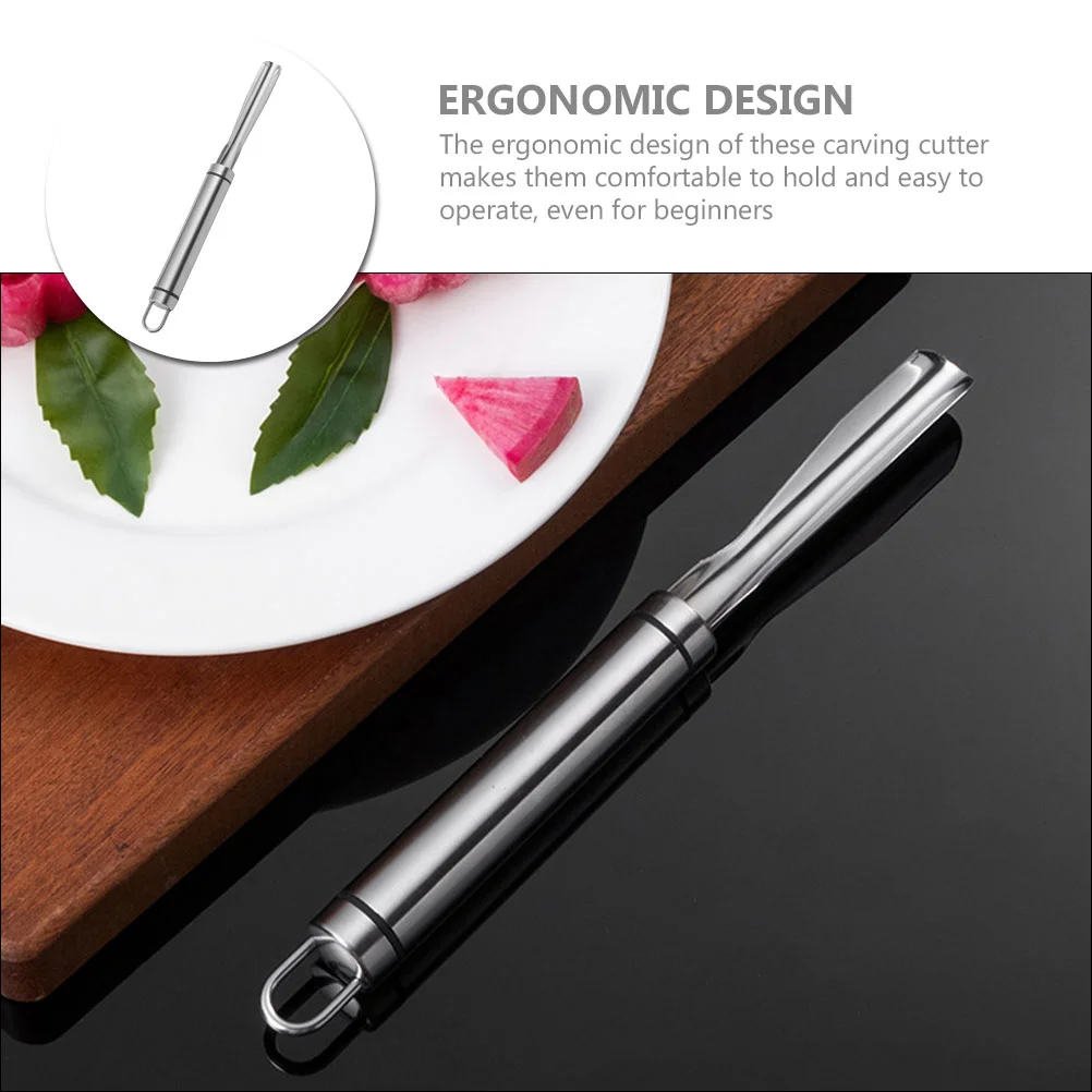 Нержавеющая сталь инструменты для резьбы по фруктам и овощам вырезанные DIY