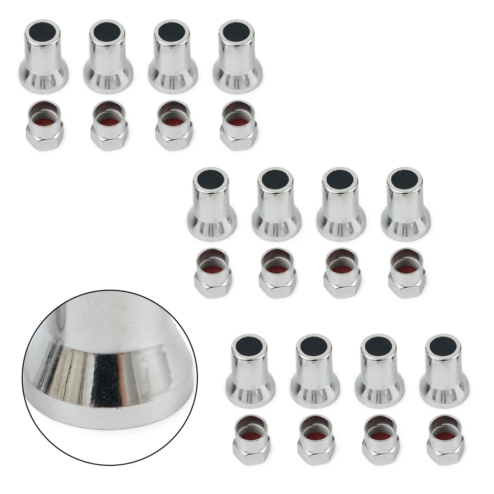 

24Pcs/Set Tire Valve Stem Cap TR413 Chrome Car Tire Wheel Tyre Valve Hex Cap Sleeve Covers Dust Proof Cover For SUVs Truck