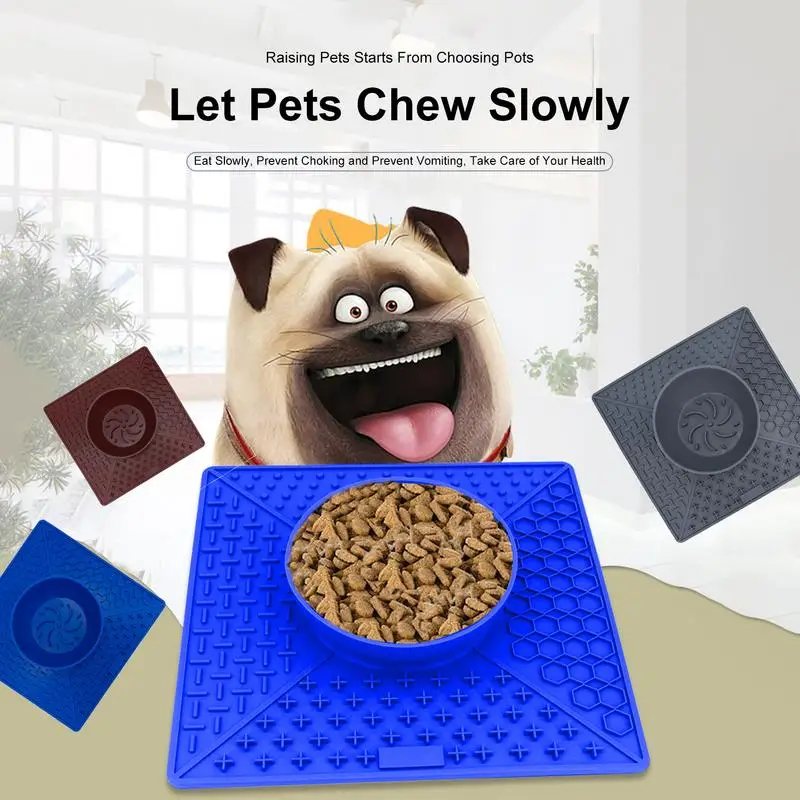

Миска-пазл для собак с медленной кормушкой, кухонная Водонепроницаемая миска для собак, не скользит, подходит для проливания, подходит для больших и средних питомцев
