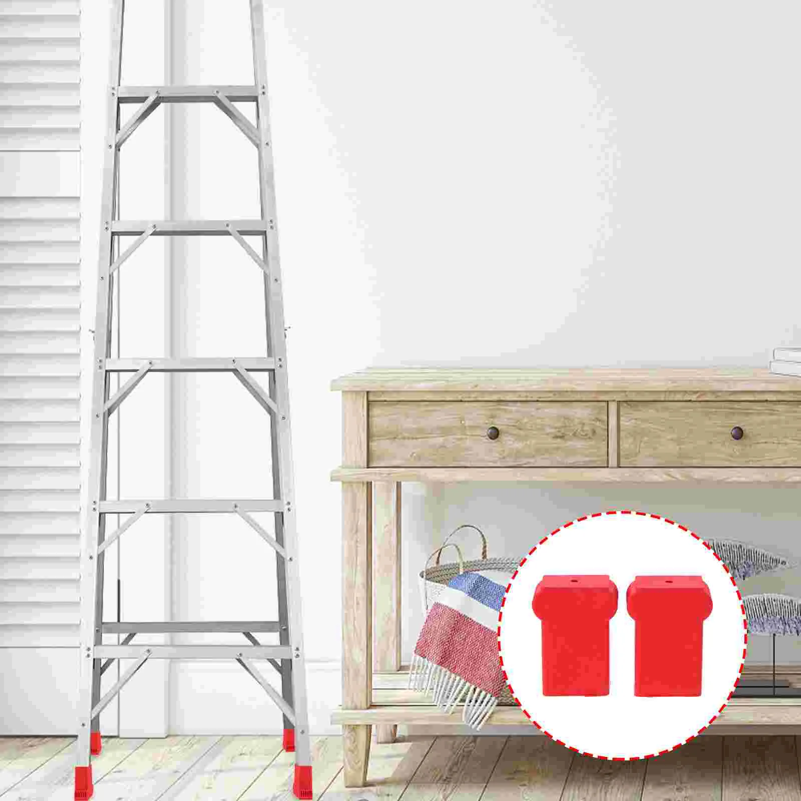 

2pcs Ladder Caps Protective Covers Non-skid Covers Ladder Protectors