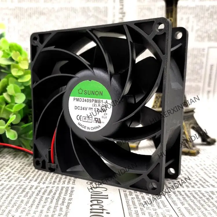 

New PMD2409PMB1-A 24V 12.2W 9038 9CM Cooling Fan Assembly Kit