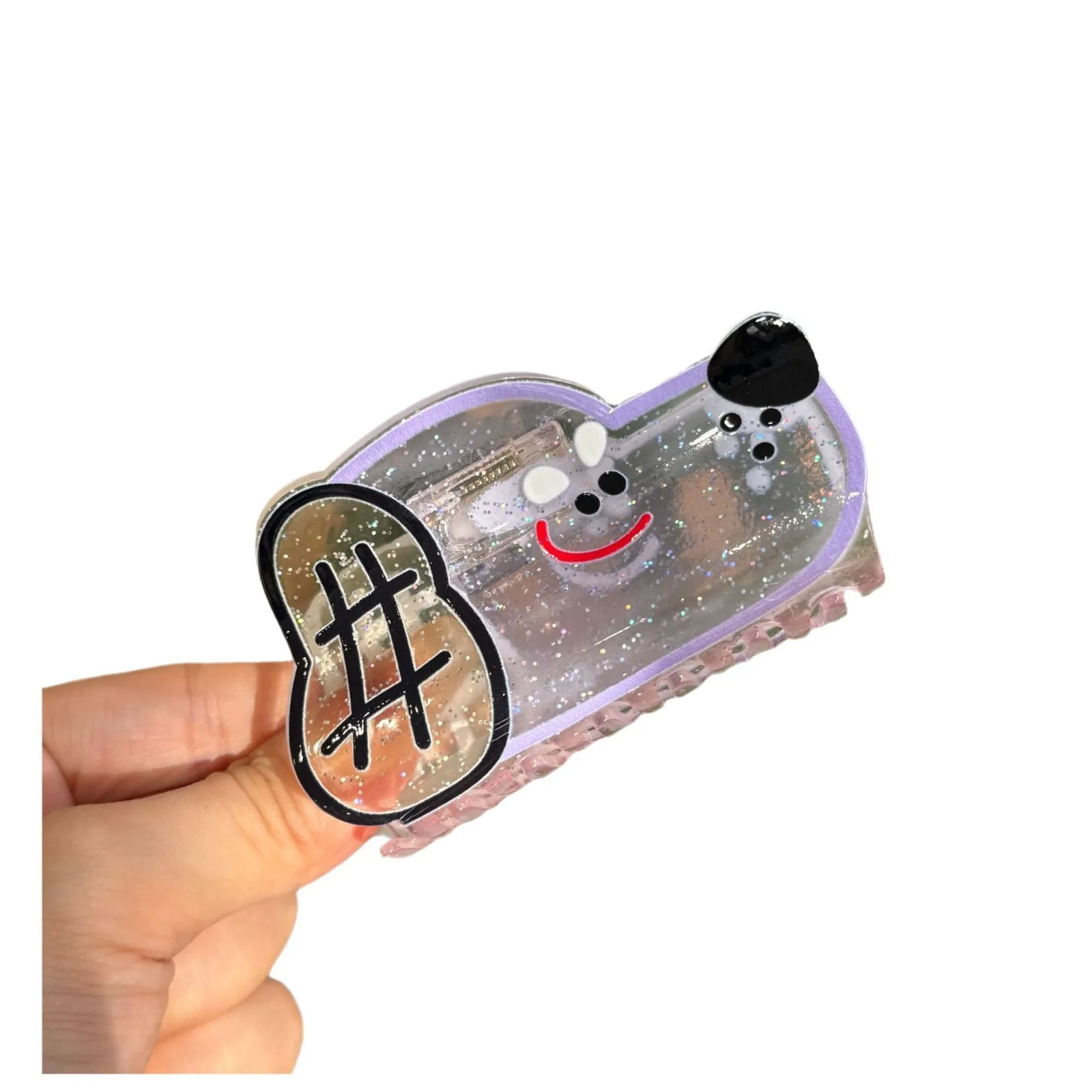 Новые милые и заколки для волос собак акриловый материал мультяшный прозрачный