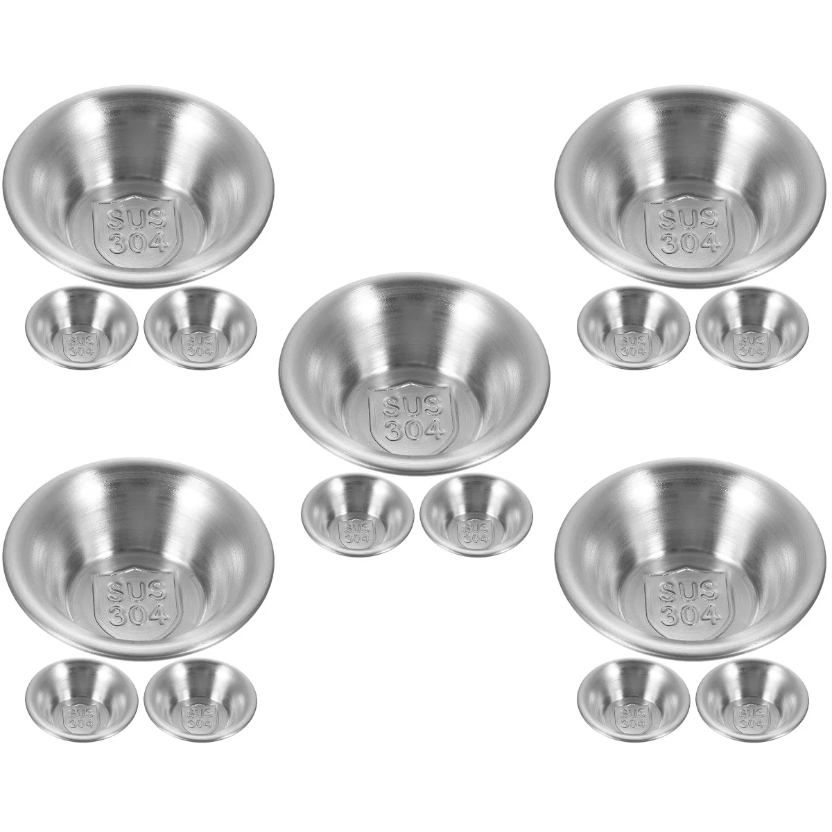 

Pcs Stainless Steel Sauce Dipping Sauce Bowls Bowls For Dipping Dressing Containers for Home Kitchen Daily Dinner