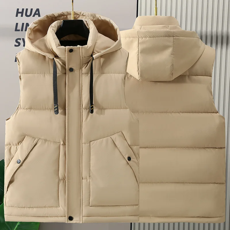 Жилет большого размера утолщенный осенне-зимний повседневный мужской конский