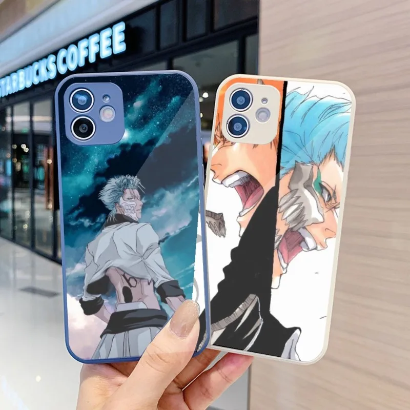 

Cartoon Bleach Phone Case For IPhone 14 13 12 11 Pro Max X XR XS 8 7 Plus Liquid Glass Color Phone Cover
