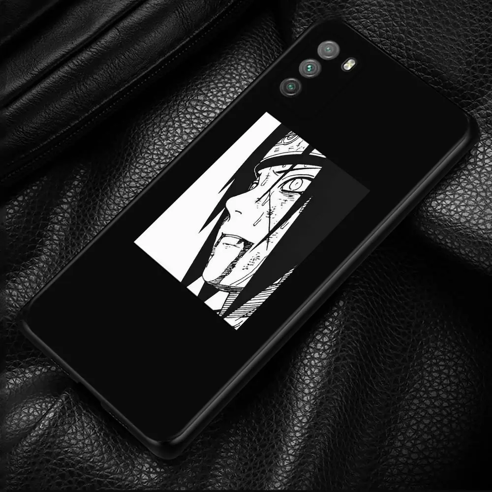 naruto itachi uchiha phone case for xiaomi poco x3 nfc m3 m4 pro f1 mi 12 11 11t lite 10t 10 9t note 10lite silicone cover free global shipping