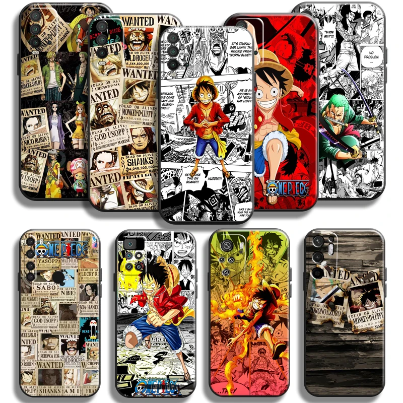 

Anime Comics One Piece Phone Case For Xiaomi Redmi Note 9 9T 9S 9 Pro Case For Redmi Note 9 5G Soft Black TPU Carcasa Funda