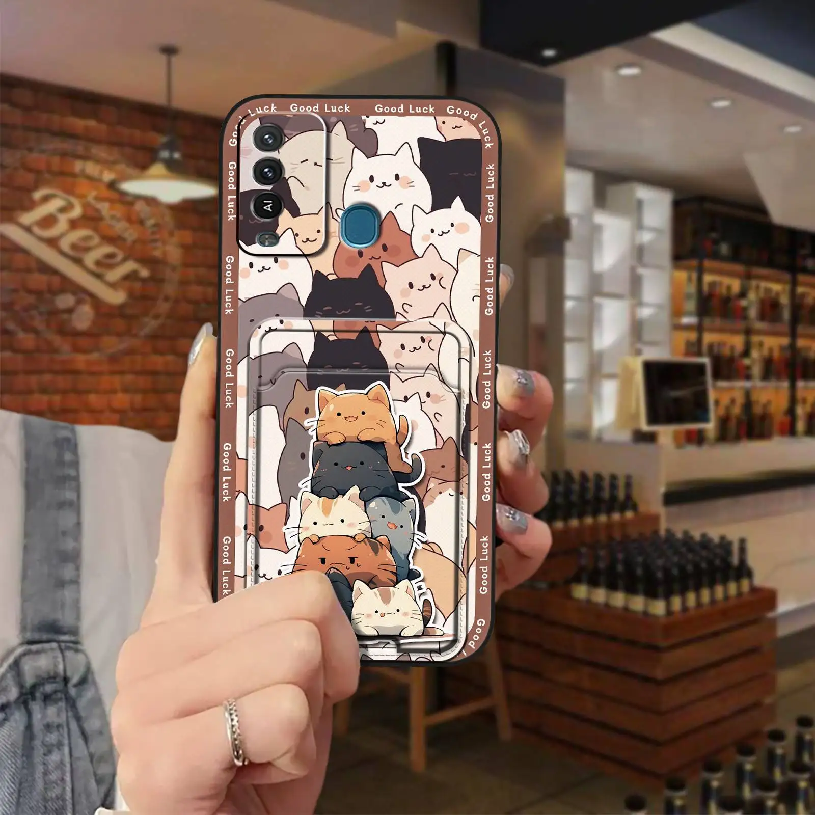 Чехол-накладка из ТПУ с рисунком для Itel P37 Pro/Vision2 Plus