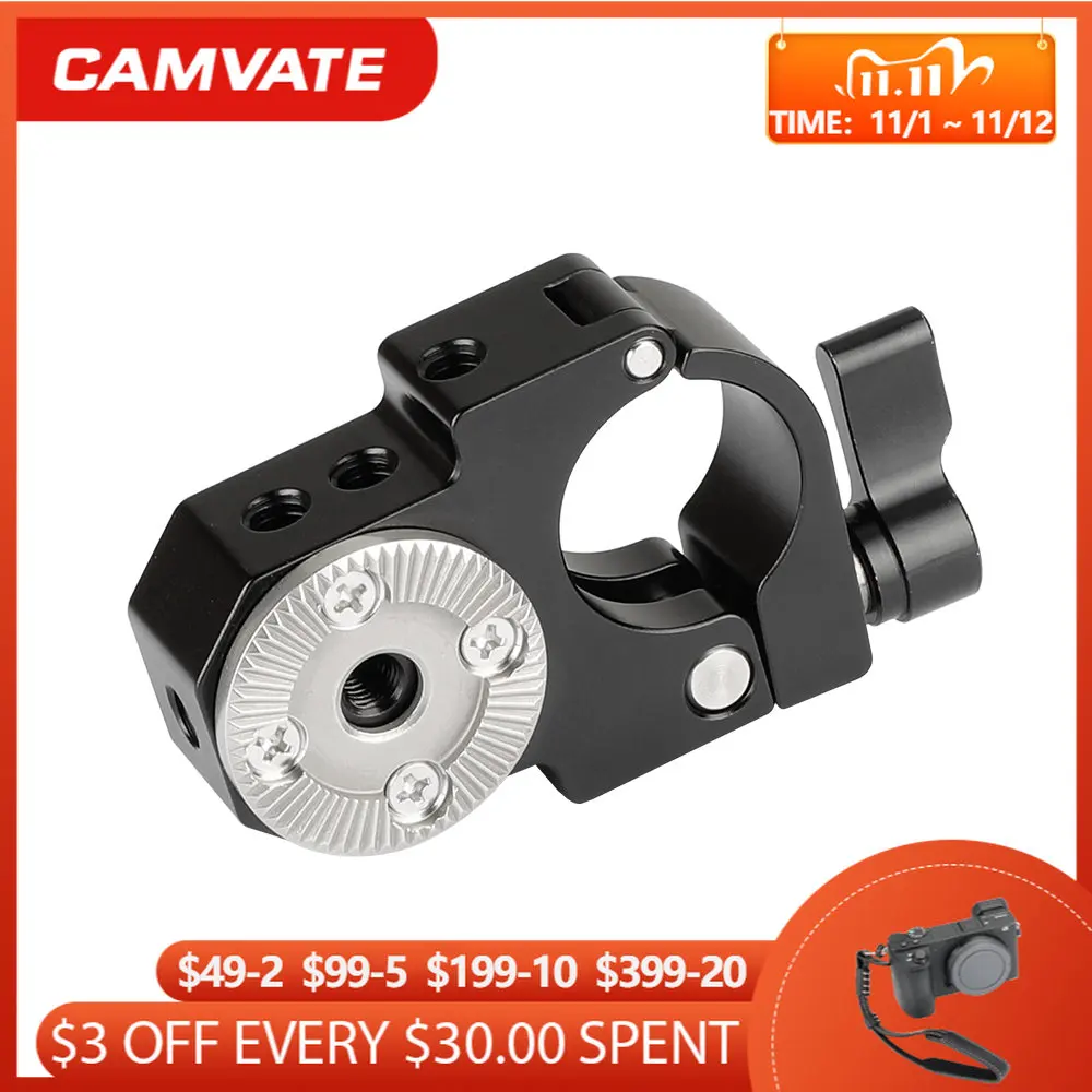 

Стандартный зажим CAMVATE с одним стержнем 25 мм, Блокировка розеток M6, 1/4-20 резьбовых отверстий для рукоятки ARRI, рукоятки, поддержки EVF