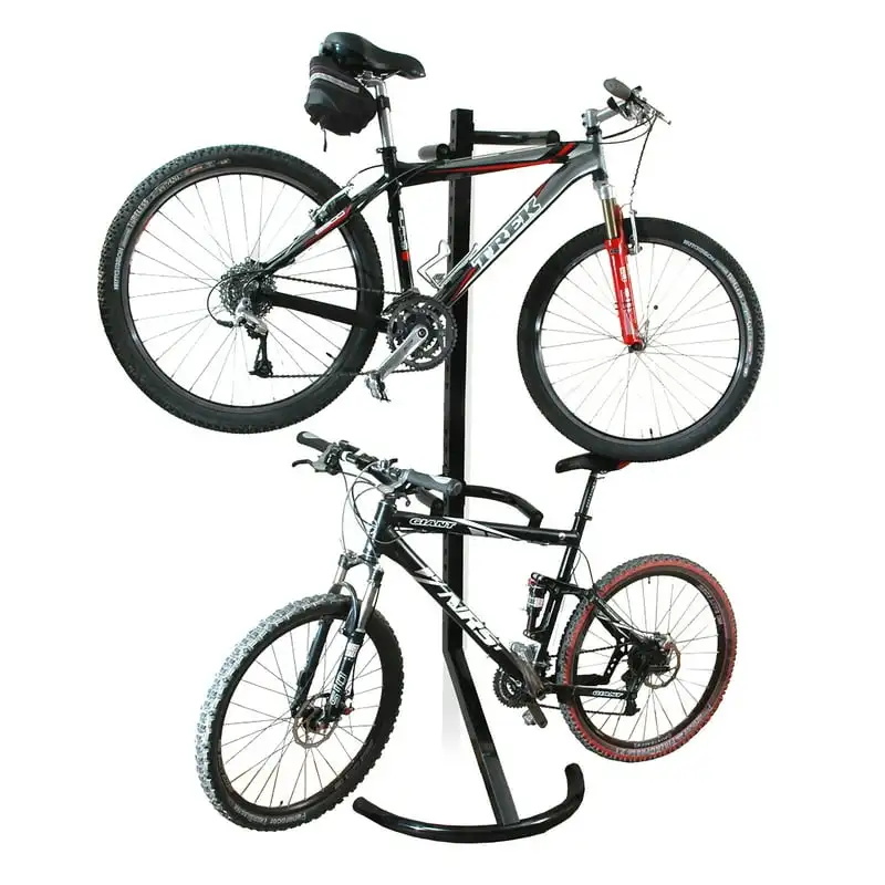

Gravity Bike Stand Bicycle Rack For Storage or Display Holds Two Bicycles But Takes Up Half The Space Roof rack Bike kick stand