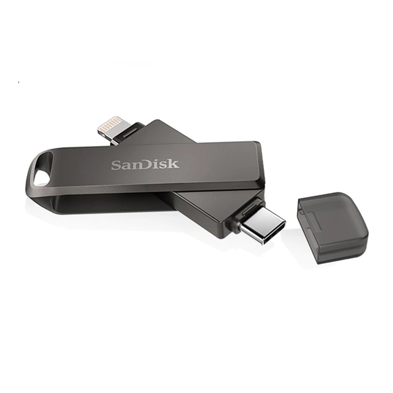 SanDisk iXpand Flash Drive Luxe 64 Гб 128 ГБ 256 металлический компактный накопитель с шифрованием