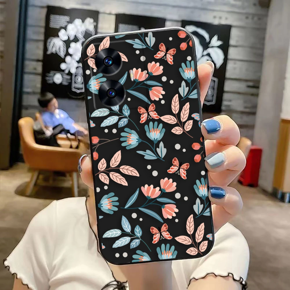 Чехол для телефона Pretty Little Flowers Realme C65 C63 C53 C35 C55 C33 C30 C21Y C20 C12 C11 GT 2 XT NARAO 20 30 50 Funda Capa