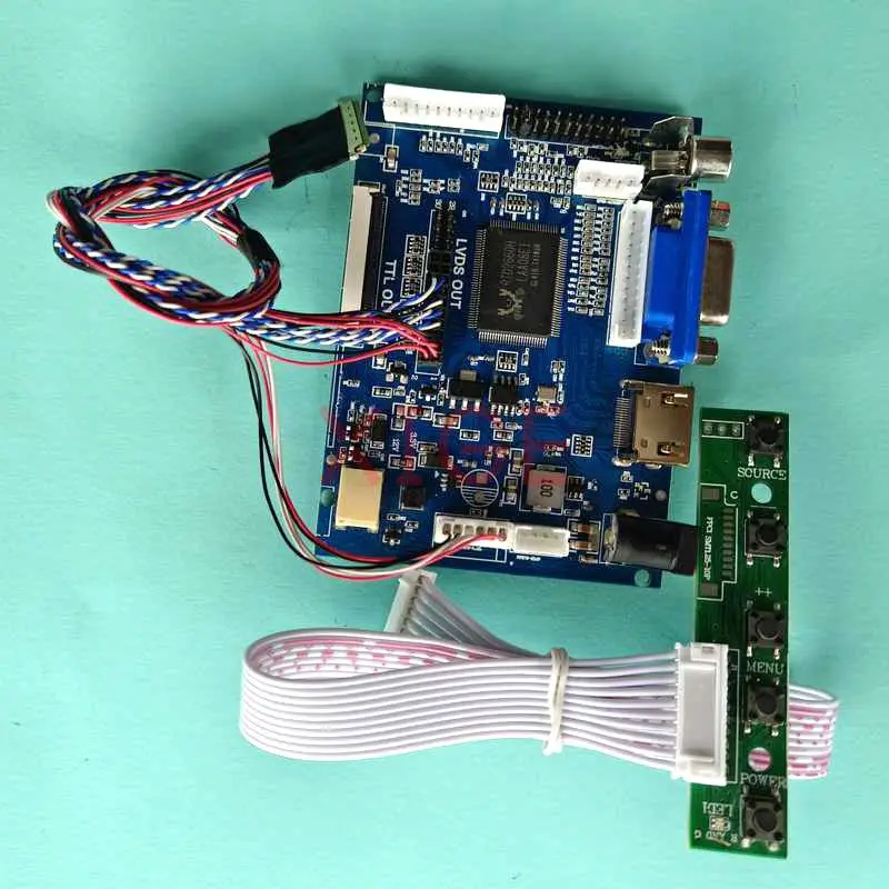 Экран VGA + AV 1024*600 подходит для M101NWT2/M101NWT4/N101L6/N101LGE 40-контактный WLED 60 Гц LVDS комплект платы контроллера ЖК-дисплея