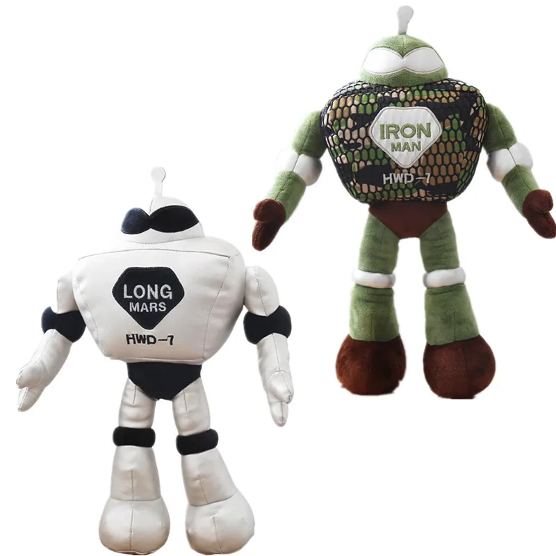 

50cm Two Colors Stuffed Soft Robot Plush Kawaii Toys Doll Free Shipping