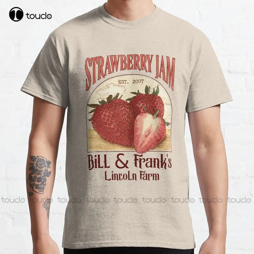 

Футболка унисекс с изображением Билла и Фрэнка, забавная уличная одежда с цифровым принтом клубники и джема, для подростков