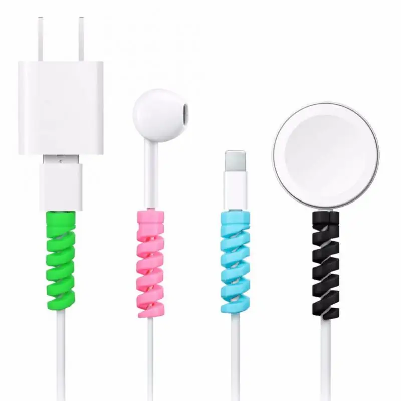 

1pcs Cable Silicone Bobbin Winder Wire Cord Organizer Cover For Apple IPhone USB Charger Cable Cord Protector Saver Cover