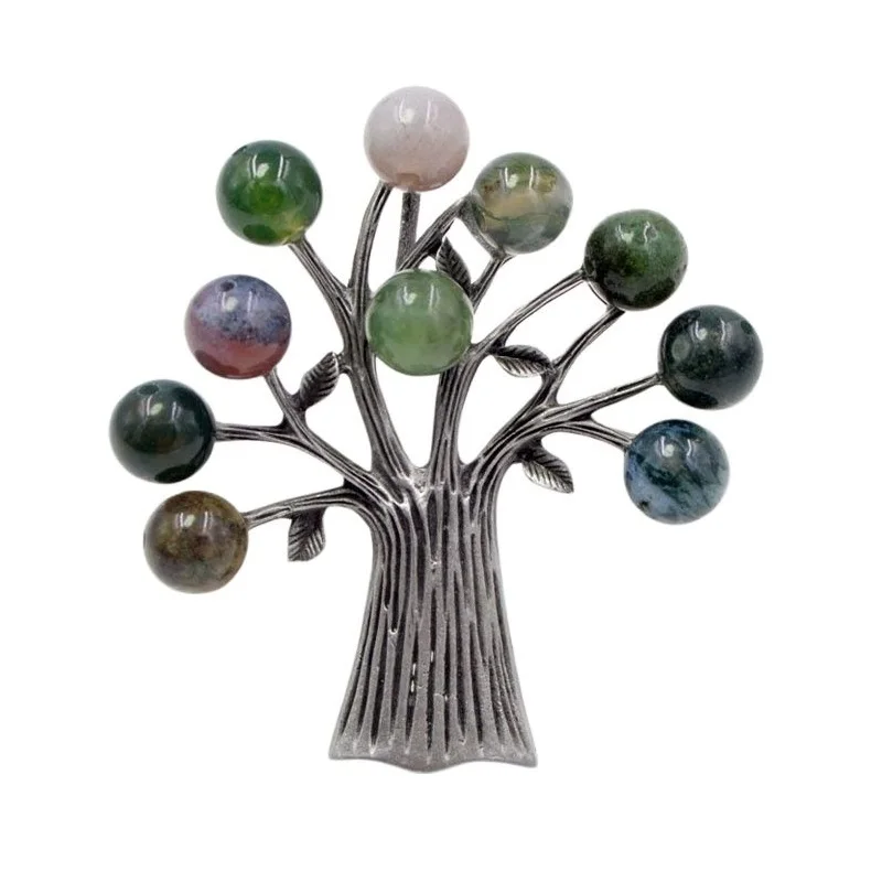 

CINDY XIANG Stone Tree Brooches for Women Elegant Vintage Brooch Pin Suit Accessories 3 Colors Choose High Quality New 2018 Gift