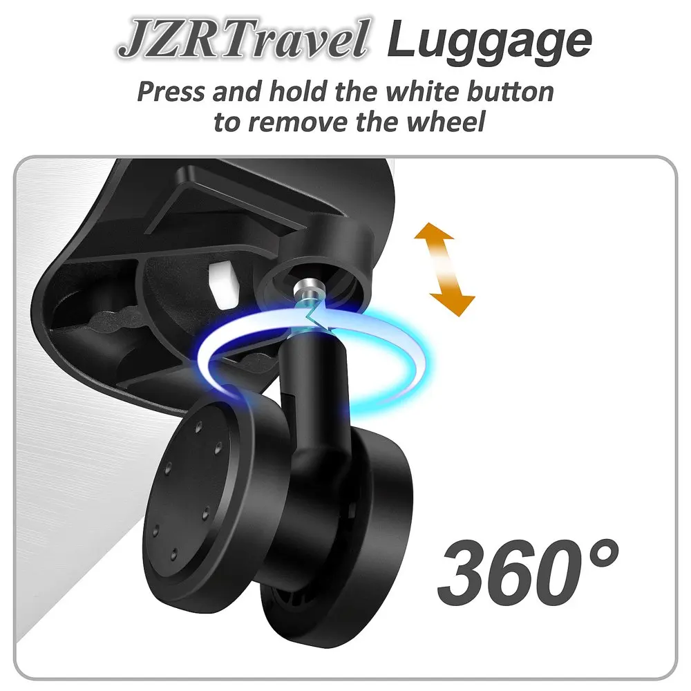 Hardside Luggage 28 Inch - Hard Shell Suitcase with Spinner Wheels Built-In TSA Lock, Checked Carry On Luggage for Airplane- Whi