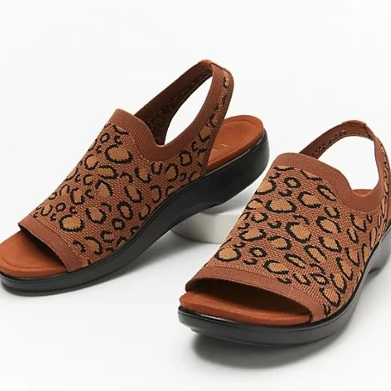 Women Sandals Mesh Casual Ladies Wedges Shoes Solid Color Platform Slip-on Female Sandalias Soft Thick Bottom Zapatillas Mujer