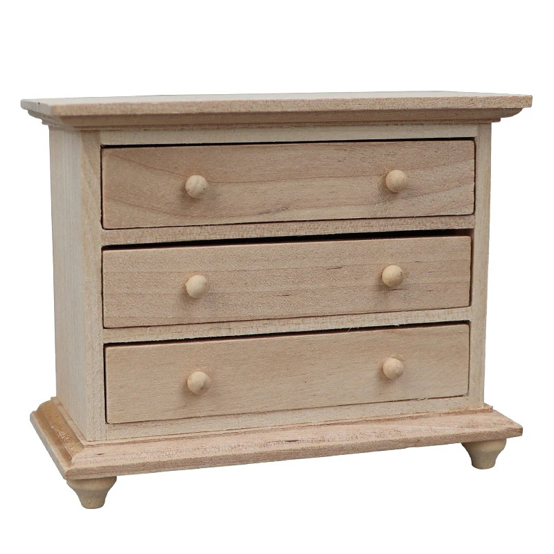 1:12 кукольный домик миниатюрный деревянный ящик для хранения шкафчик