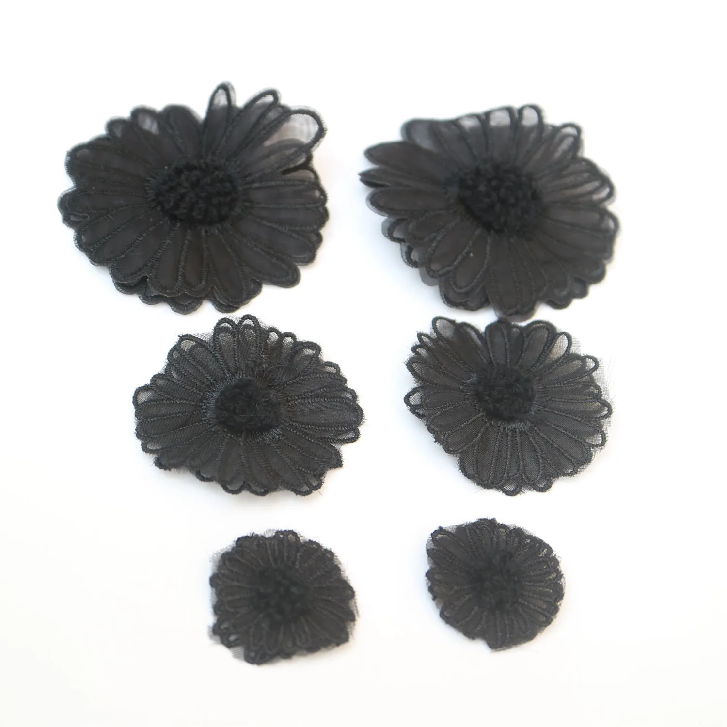 18 шт. 2-слойные Цветочные нашивки сделай сам для одежды Цветочная вышивка сумок