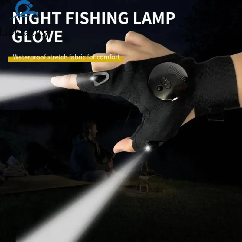 

Double-sided Elastic Material Fishing Gloves Strong Light Abs Lighting Fishing Gloves Double-sided Elastic Luminous Gloves