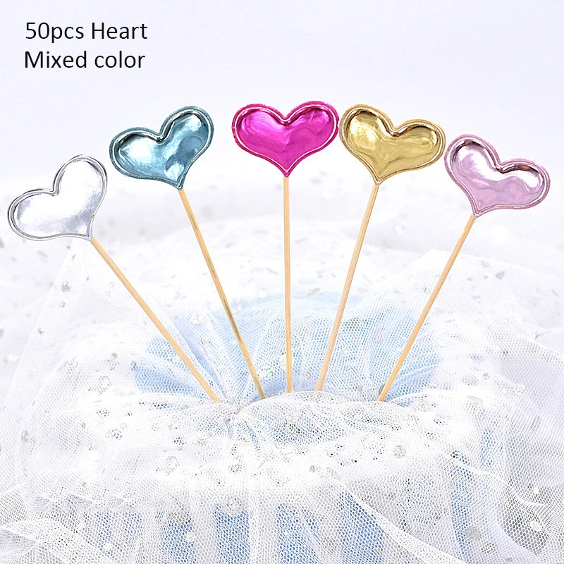 

Деревянные фигурки для торта 50 шт.