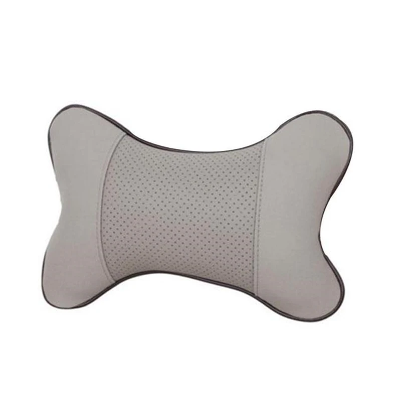 

Universal Home Car Seat Headrest Cushion Neck Rest Support Danny Leather Bone Pillow Breathable Automobiles Interior