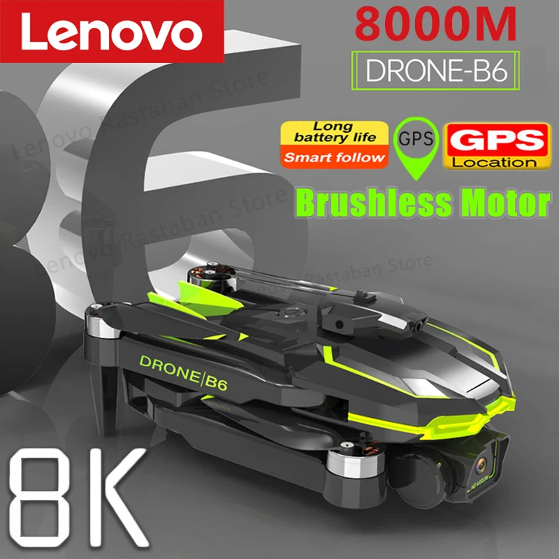 

Профессиональный складной Квадрокоптер Lenovo B6 Drone 4K с двумя HD-камерами