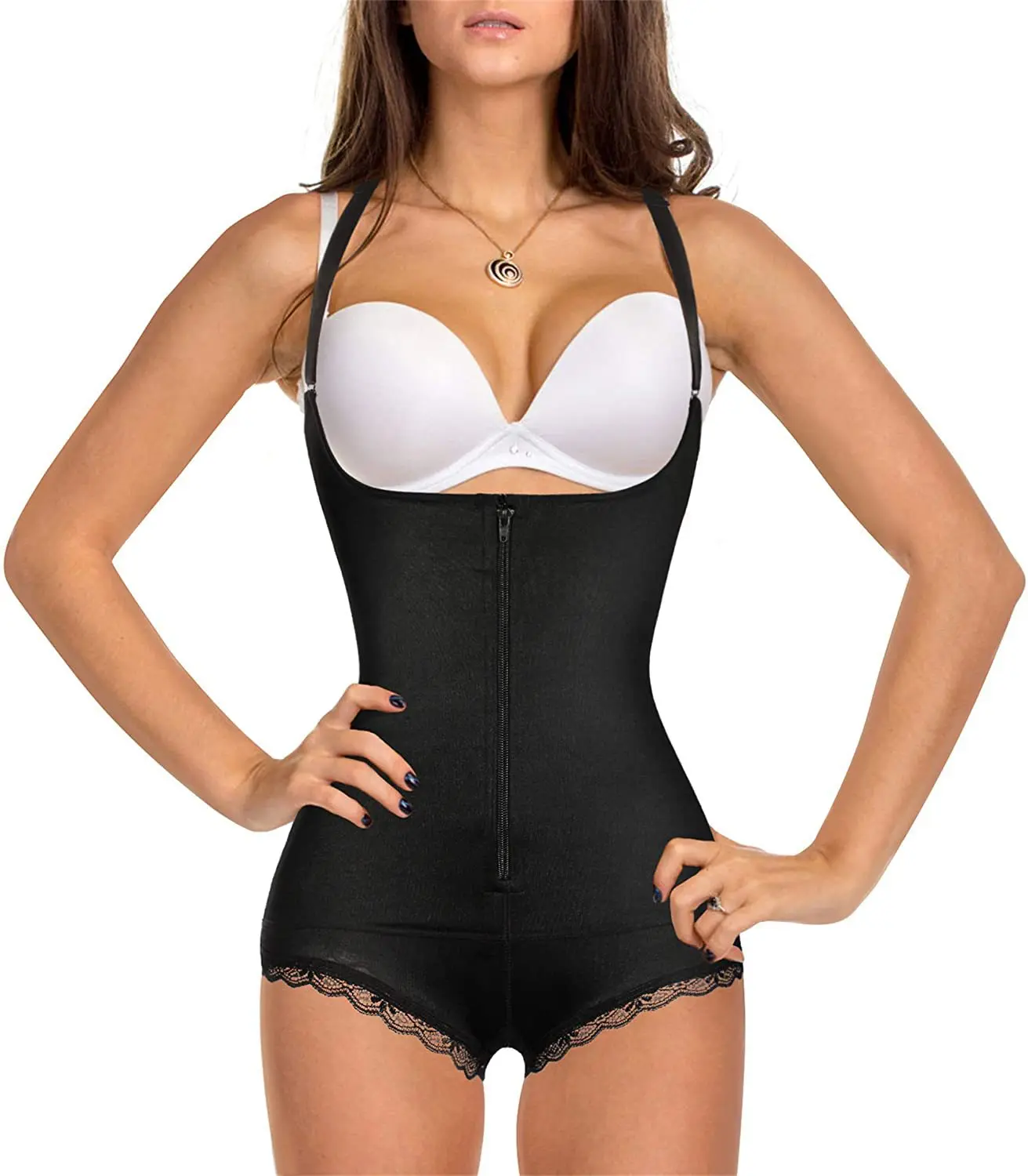 

Shapewear for Women Tummy Tuck Control Colombian Fajas Colombianas Post Surgery Full Body Shaper Slimming Bodysuits Lace