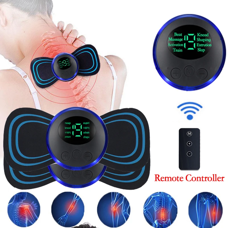 Smart Electric Neck Massager Portatile Ricaricabile Ems Vertebra Cervicale Massaggio Patch Per Muscle Relax Sollievo Dal Dolore Dropshipping