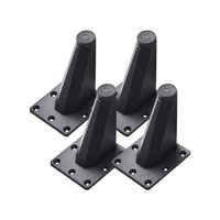 4pcs easy install floor protector home cupboard sofa foot practical office furniture table legs aluminum alloy modern tv cabinet