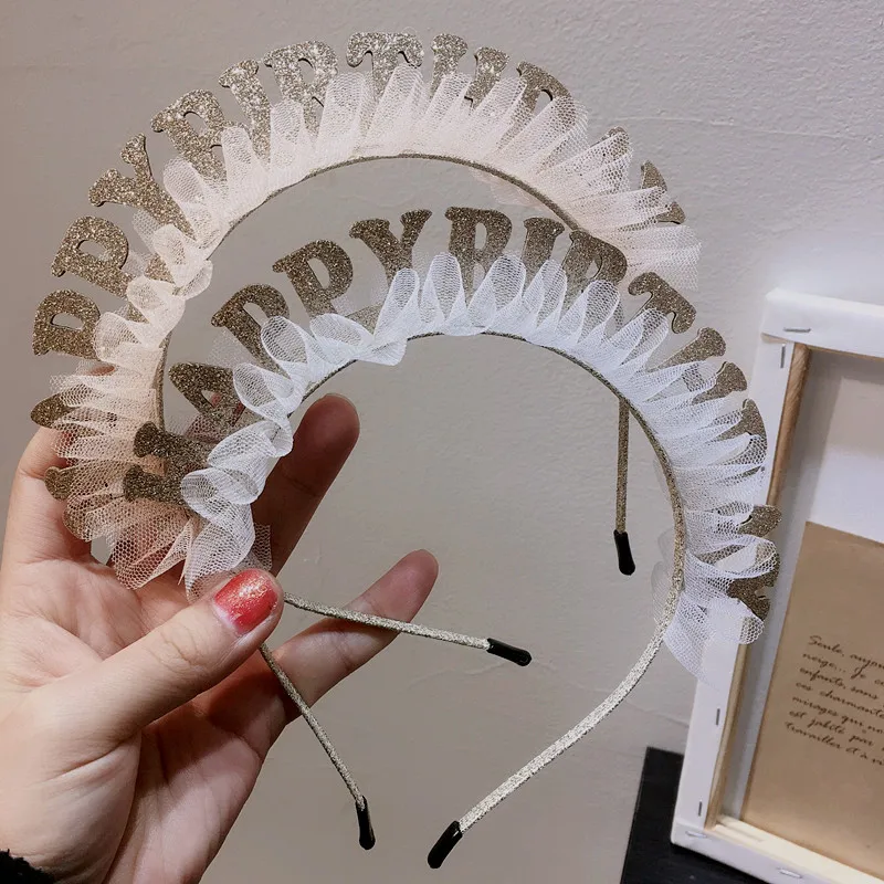 

Headbands For Kids Girl Princess Hairbands Yarn Crown Bow Knot Rabbit Flower Child Hair Accessories Korean Handmade Wholesale