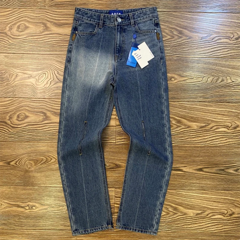 

ADER ERROR Jeans Knee Open Men Women 1:1 Oversized Ader Error Women's Jeans