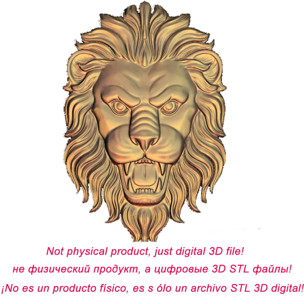 

L57, 3d Lions Relief Sculpture Model CNC router milling engrave STL file